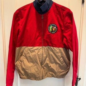 Polo by Ralph Lauren Red and Tan Expedition Jacket